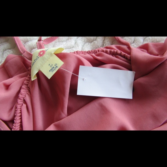 Pink Pom Pom Trim Tank Top - Picture 5 of 6